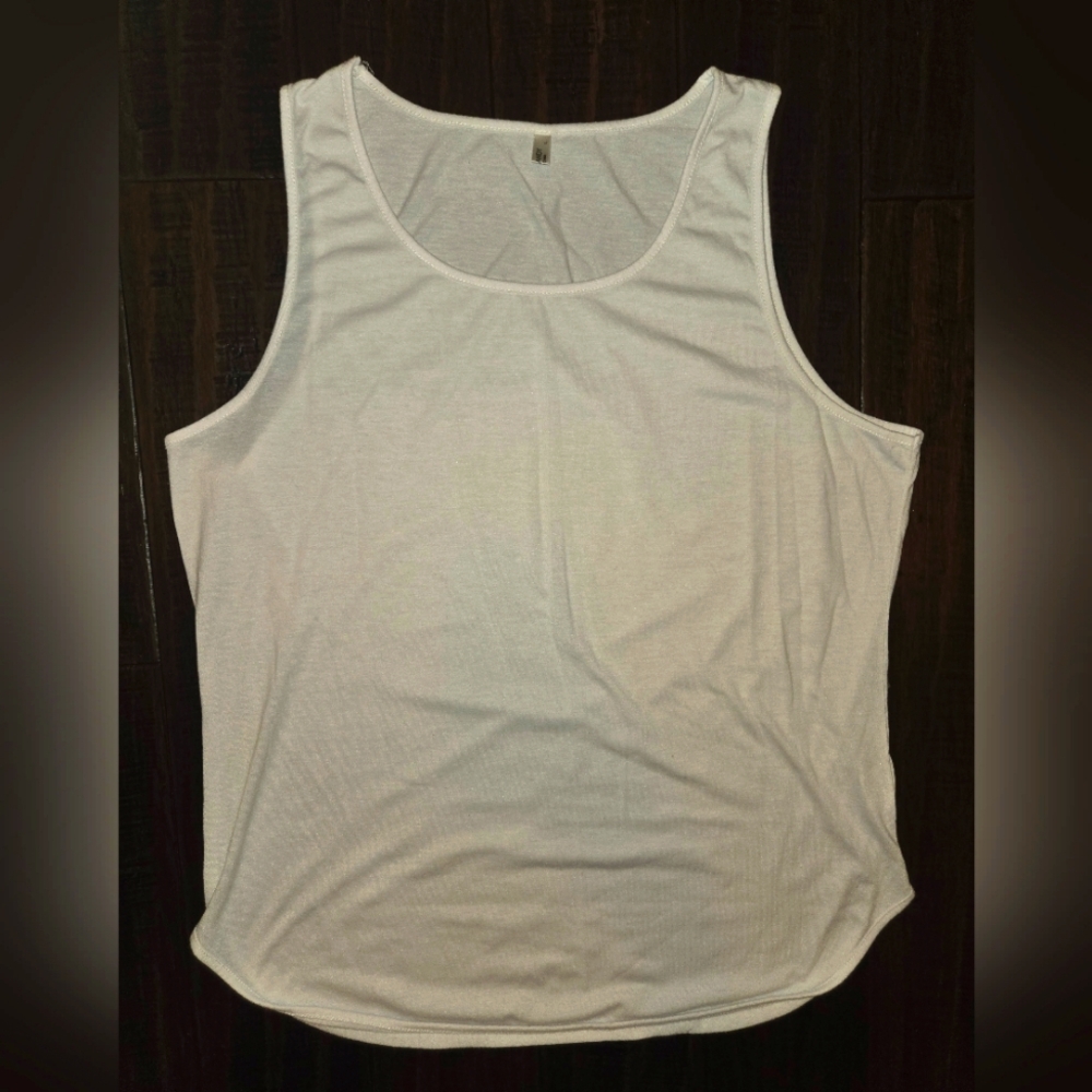 NWOT Coofandy White Tank Sz Large